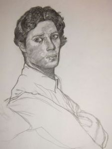 Voir le détail de cette oeuvre: Portrait d'apres Ingres